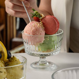 240ml Clear Glass Footed Dessert Bowls