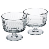 240ml Clear Glass Footed Dessert Bowls