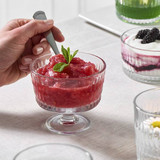 240ml Clear Glass Footed Dessert Bowls