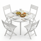Round Garden Bistro Table & 2/4 Chairs Set