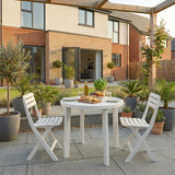 Round Garden Bistro Table & 2/4 Chairs Set