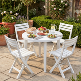 Round Garden Bistro Table & 2/4 Chairs Set