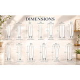 30-65cm Tall Decorative Glass Flower Vase
