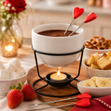 Chocolate Fondue Set w/ Heart Forks