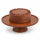 30cm Round Mango Wood Cake Stand