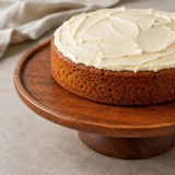 30cm Round Mango Wood Cake Stand