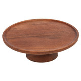 30cm Round Mango Wood Cake Stand