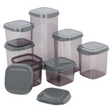 Set of 8 Stackable Food Storage Containers