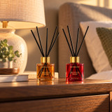 6 Piece Reed Diffuser Set 50ml Glass Bottles