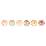 240ml Patterned Ceramic Snack & Dip Bowls Set of 6