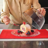 Glass Service Plate with Dome