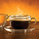 225ml Glass Tea Cup & Saucer