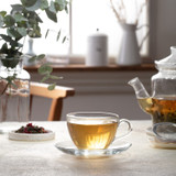 225ml Glass Tea Cup & Saucer