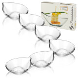 Set Of 6 Pasabahce Glass Appetizer Bowls