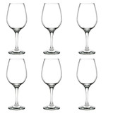 Set of 6 Stemmed Wine Glasses Gift