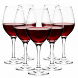 Set of 6 Stemmed Wine Glasses Gift