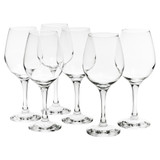 Set of 6 Stemmed Wine Glasses Gift