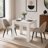 CAMDEN Melamine Dining Table with Chunky Legs