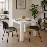 CAMDEN Melamine Dining Table with Chunky Legs