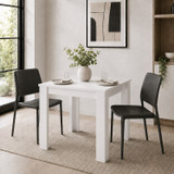 CAMDEN Melamine Dining Table with Chunky Legs