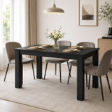 CAMDEN Melamine Dining Table with Chunky Legs