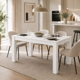 CAMDEN Melamine Dining Table with Chunky Legs