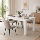 CAMDEN Melamine Dining Table with Chunky Legs