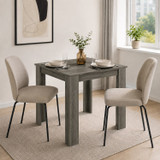 CAMDEN Melamine Dining Table with Chunky Legs