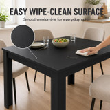 CAMDEN Melamine Dining Table with Chunky Legs