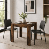 CAMDEN Melamine Dining Table with Chunky Legs