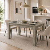 CAMDEN Melamine Dining Table with Chunky Legs