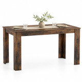 CAMDEN Melamine Dining Table with Chunky Legs