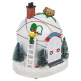 Animated Light Up Christmas Bauble House Scene