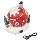 Animated Light Up Christmas Bauble House Scene