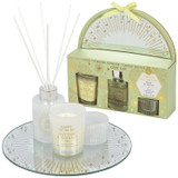 60ml Reed Diffuser & Scented Candle Set with Mirror Plate