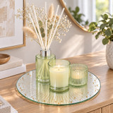 60ml Reed Diffuser & Scented Candle Set with Mirror Plate