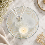 60ml Reed Diffuser & Scented Candle Set with Mirror Plate