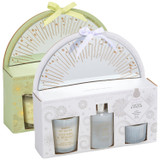60ml Reed Diffuser & Scented Candle Set with Mirror Plate