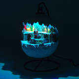 Musical Christmas Bauble Village Scene Assorted Design