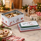 3pcs Rectangle Tin Box Gnome Design