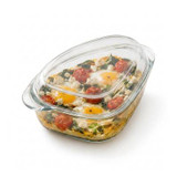 1L Glass Casserole Dish with Lid