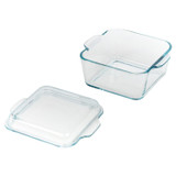 1L Glass Casserole Dish with Lid