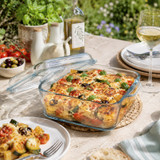 1L Glass Casserole Dish with Lid
