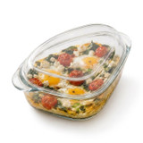 1L Glass Casserole Dish with Lid