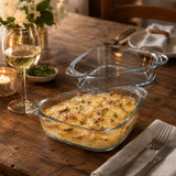 1L Glass Casserole Dish with Lid