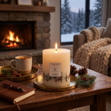 1.5L Scented Pillar Candle with Ribbon Bow