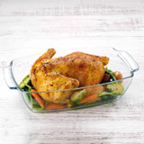 4.42L Deep Rectangular Glass Casserole Dish