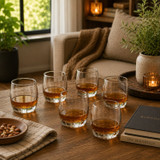 340ml Barrel Whisky Tumbler Glasses Dishwasher Safe