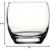 340ml Barrel Whisky Tumbler Glasses Dishwasher Safe