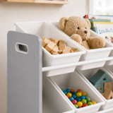 Multi-Tier Kids Toy Storage Organiser with Plastic Bins